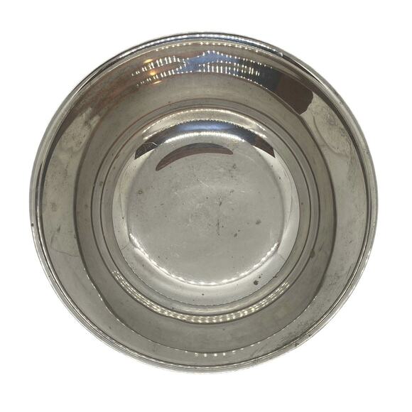 Oneida 8" Silver Plate Fruit Bowl Vintage Paul Revere Reproduction Center Piece - Picture 4 of 12